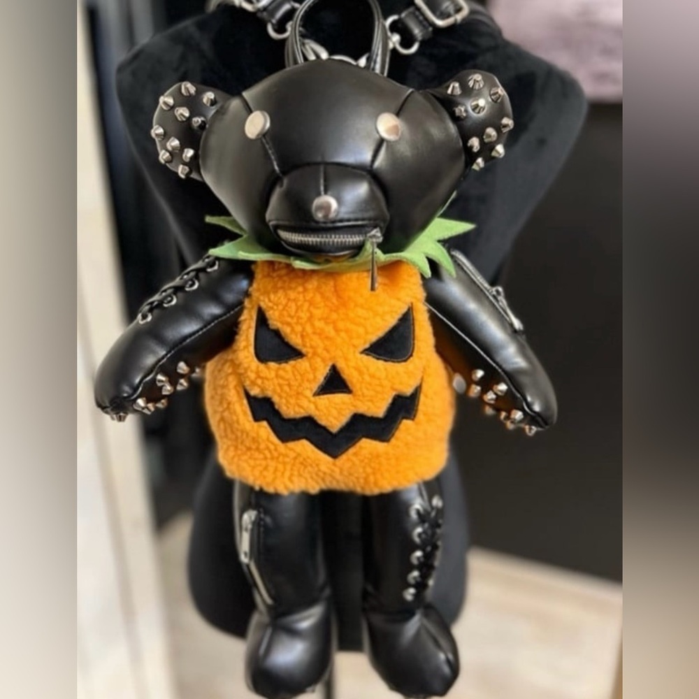 🖤🎃DOLLS KILL ADORABLE Jack O’ Tormented Teddy Backpack🖤🎃 NWT - Picture 5 of 16